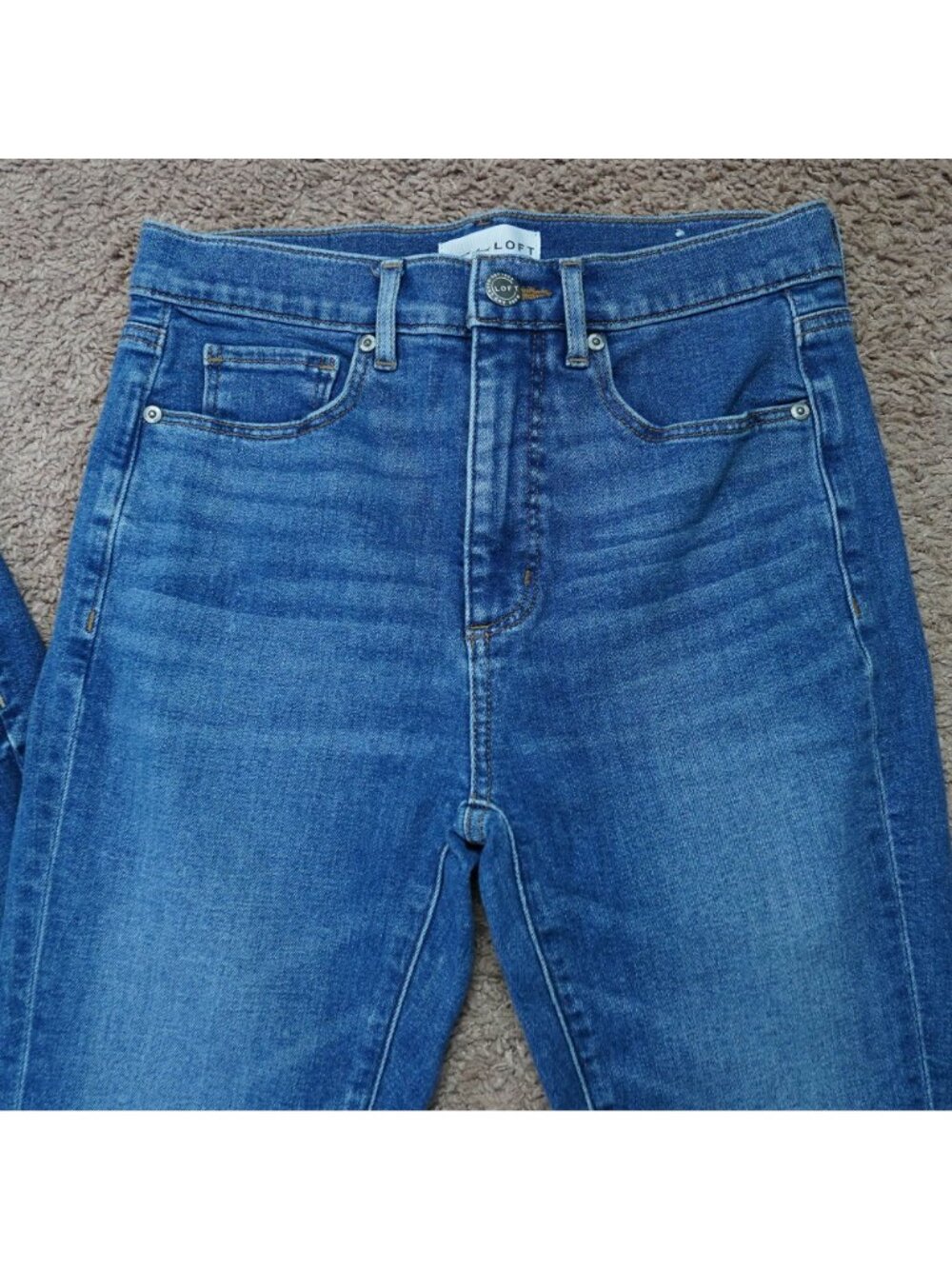 Lot of 2 Ann Taylor Loft Jean Womens 26/2 Skinny & High Waist Denim Stretch - Picture 9 of 11